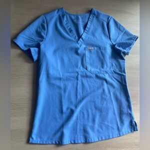 Figs catarina one scrub top womens ceil blue XS